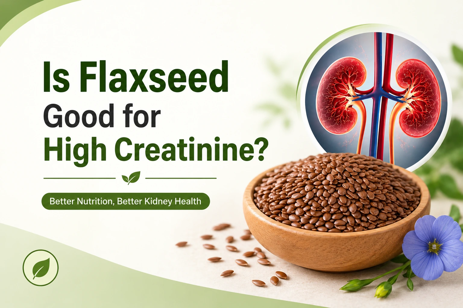 Is flaxseed good for high creatinine?